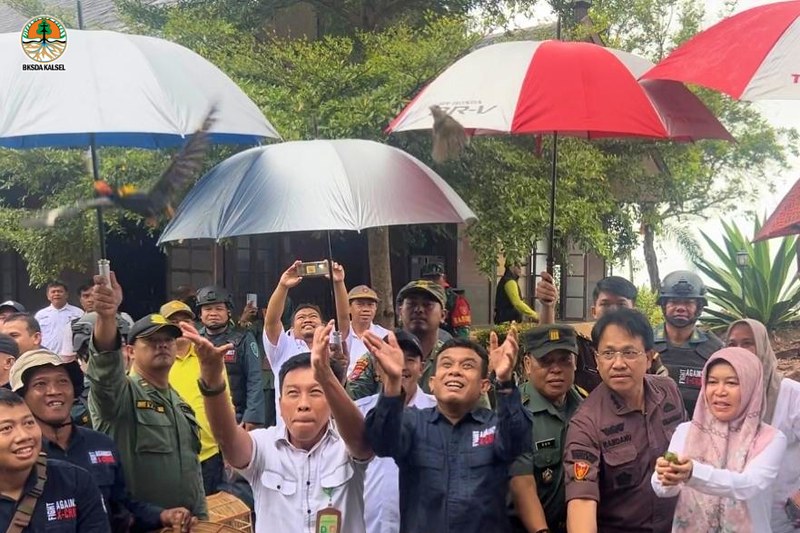 Pelepasliaran Burung Hasil Operasi Peredaran Hasil Hutan dan Tumbuhan Satwa Liar